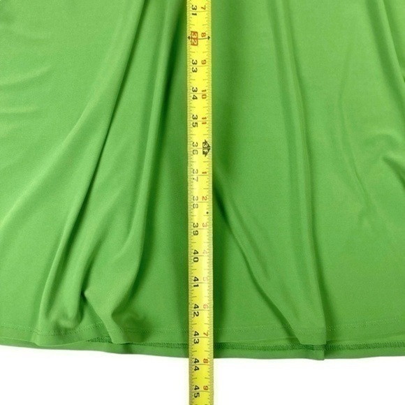 Evan Picone Babydoll Criss-Cross Bust Formal Dress Sz 8 Green‎ Party Stretch NWT - Picture 13 of 15